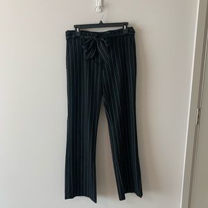 LOFT Julie Striped Wide Leg Pants